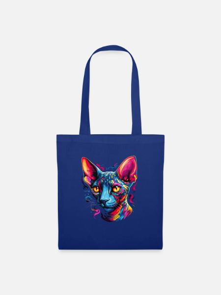 sphynx cat - Stoffbeutel - Royalblau
