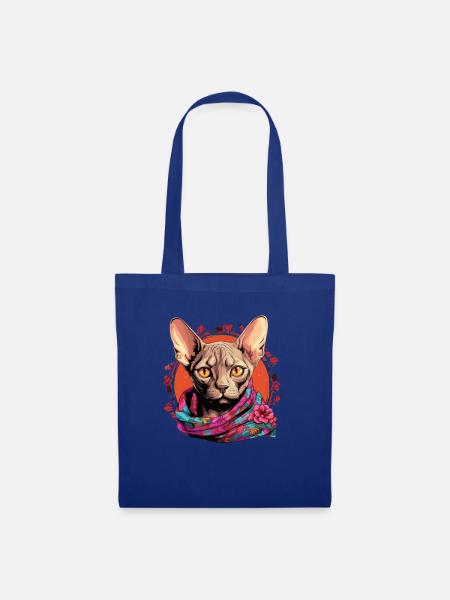 sphynx cat - Stoffbeutel - Royalblau