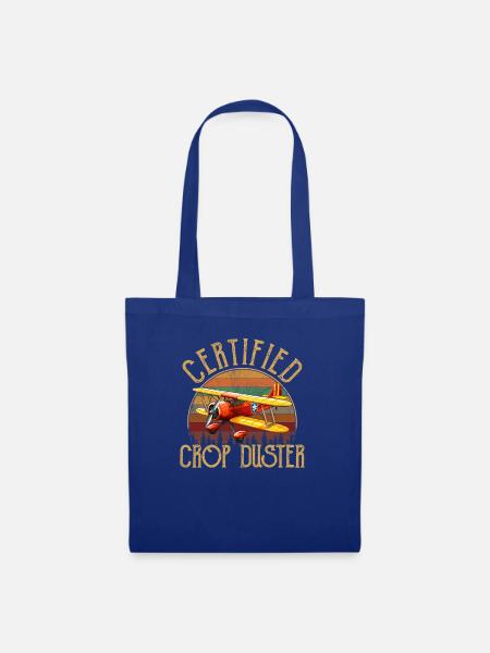certified crop duster - Stoffbeutel - Royalblau