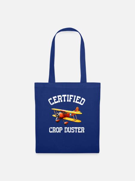 certified crop duster - Stoffbeutel - Royalblau