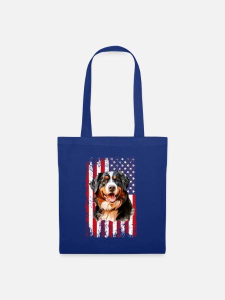 bernese mountain dog - Stoffbeutel - Royalblau