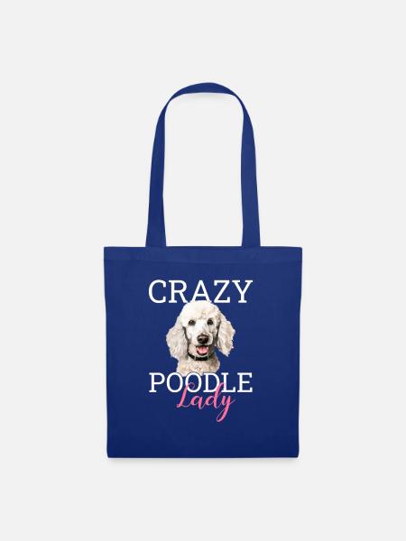 poodle dog - Stoffbeutel - Royalblau