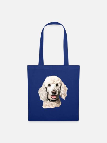 poodle dog - Stoffbeutel - Royalblau