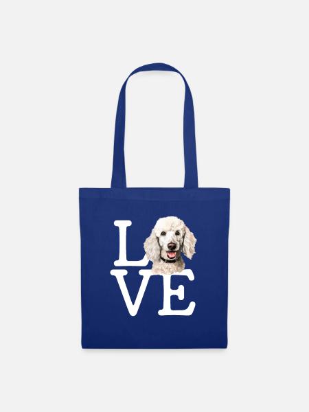 poodle dog - Stoffbeutel - Royalblau