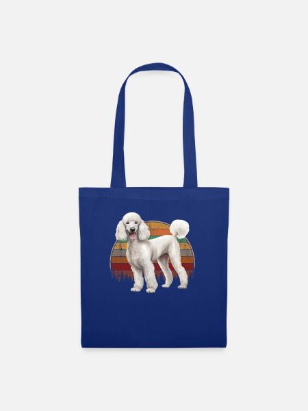 poodle dog - Stoffbeutel - Royalblau