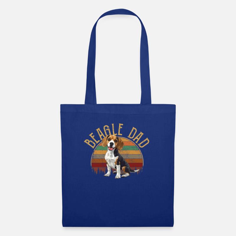 beagle dad beagle - Stoffbeutel - Royalblau