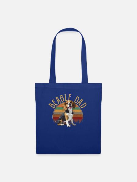 beagle dad beagle - Stoffbeutel - Royalblau
