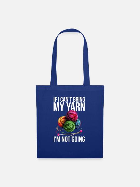 Yarn Knitting - Stoffbeutel - Royalblau