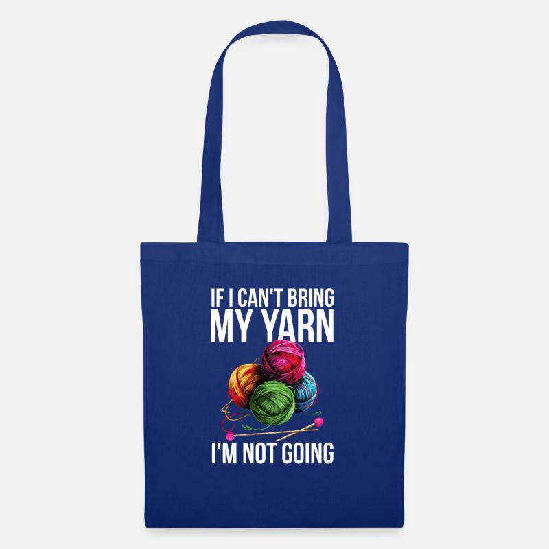 Yarn Knitting - Stoffbeutel - Royalblau