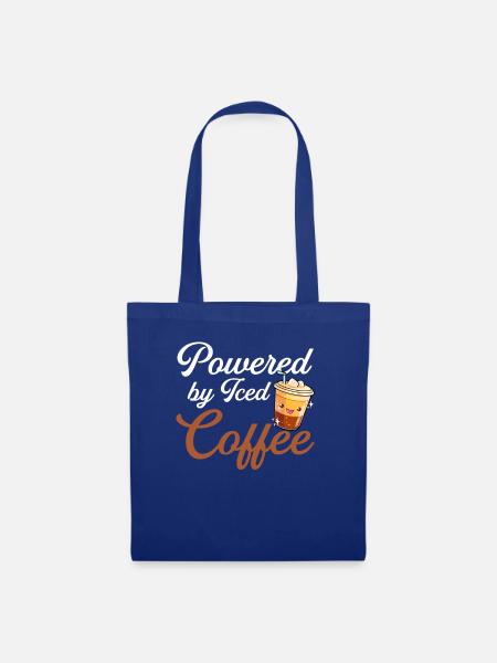powered by iced coffee, iced coffee - Stoffbeutel - Royalblau