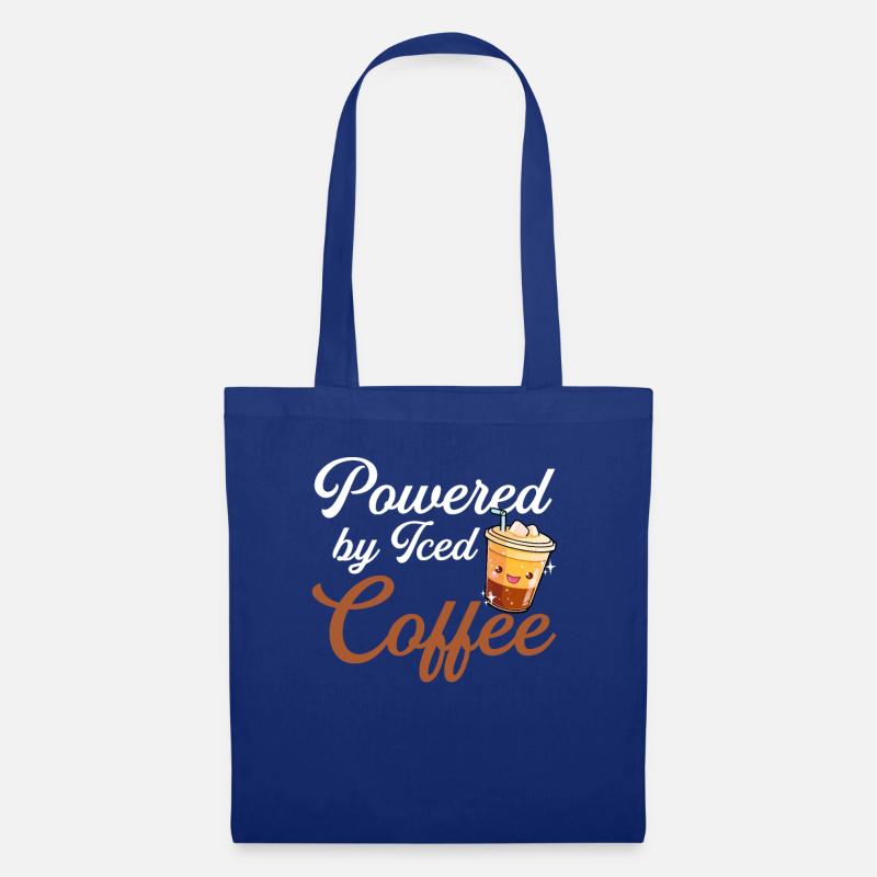 powered by iced coffee, iced coffee - Stoffbeutel - Royalblau