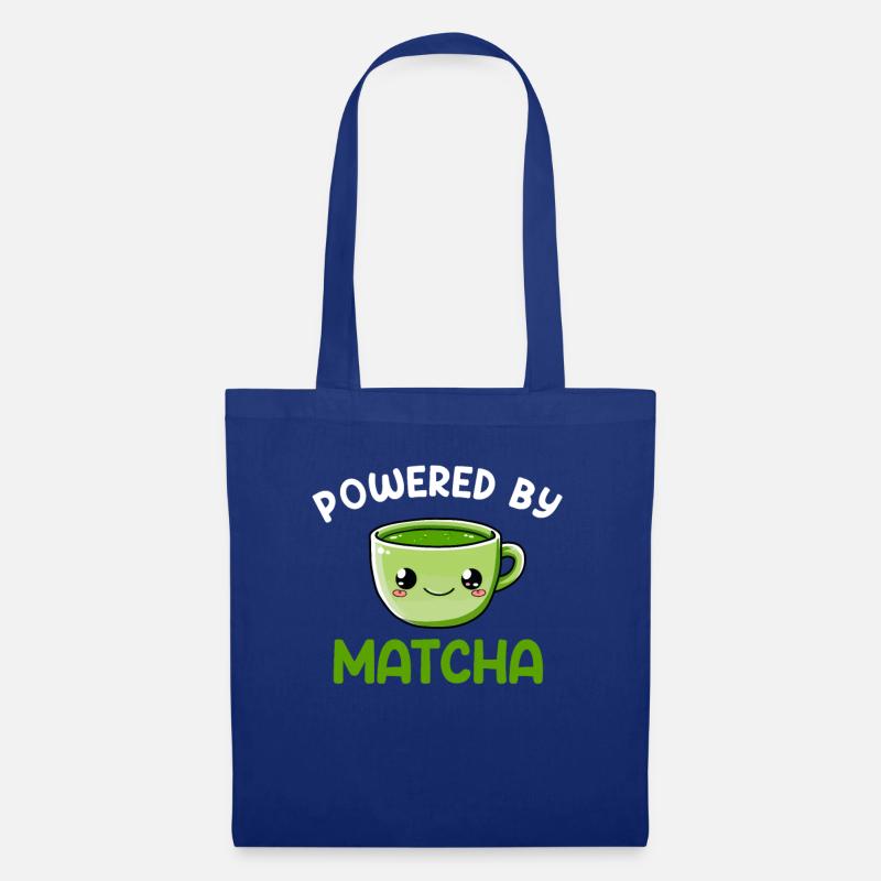 powered by matcha, matcha - Stoffbeutel - Royalblau