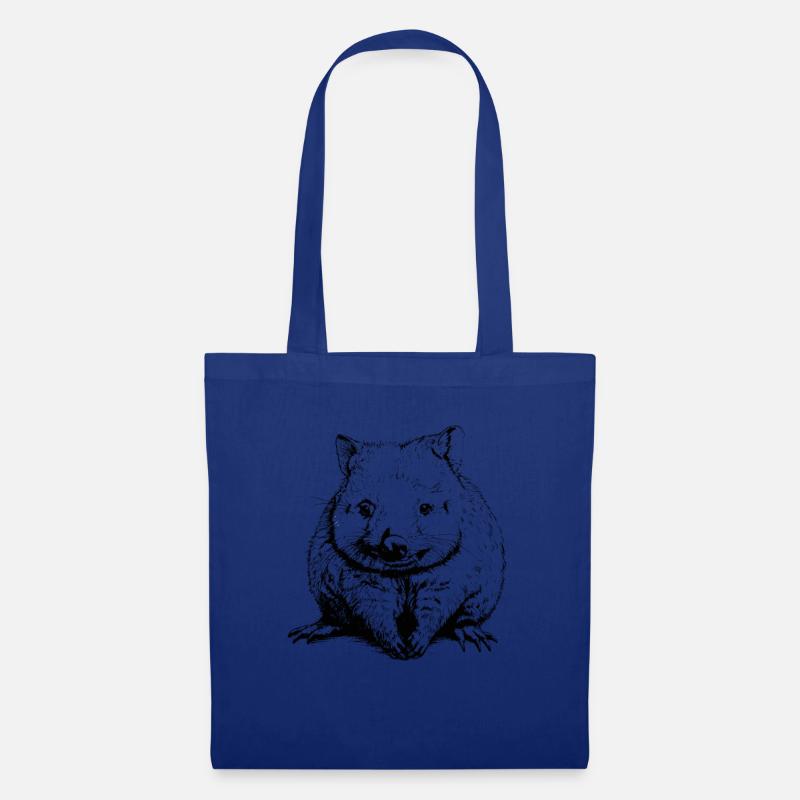 wombat Aussie australian wombat - Stoffbeutel - Royalblau
