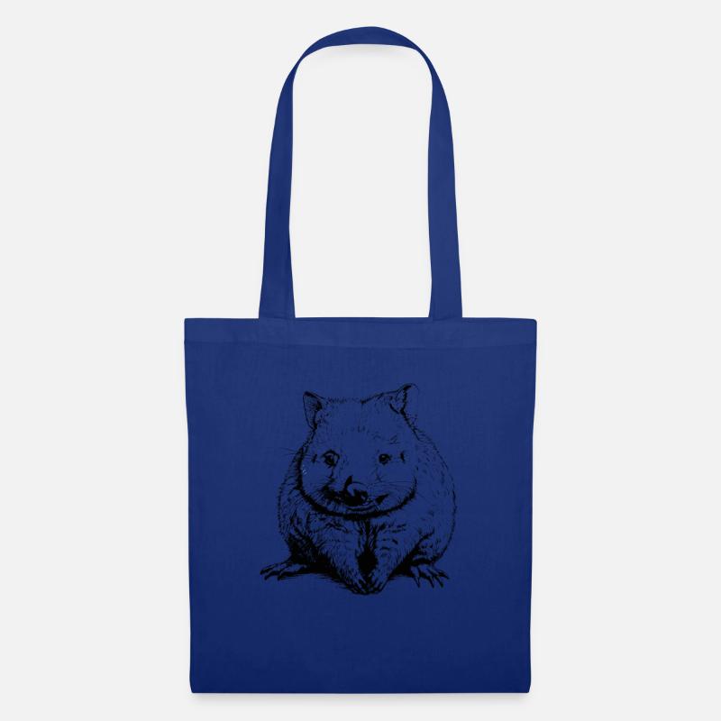 wombat Aussie australian wombat - Stoffbeutel - Royalblau
