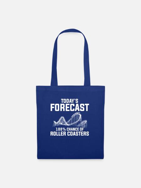 forecast Roller Coaster rollercoaster - Stoffbeutel - Royalblau