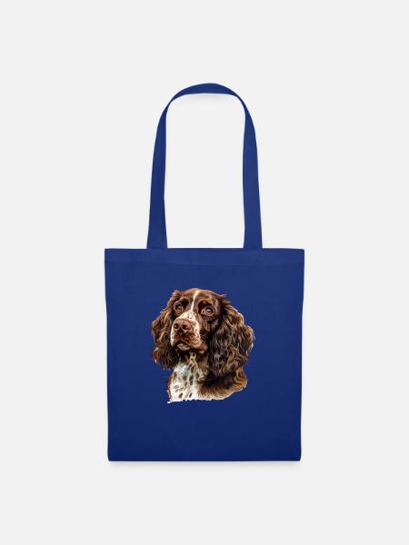 springer spaniel - Stoffbeutel - Royalblau