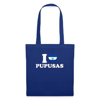 i love pupusas el salvador salvadorian food pupusa - Stoffbeutel - Royalblau - Vorne