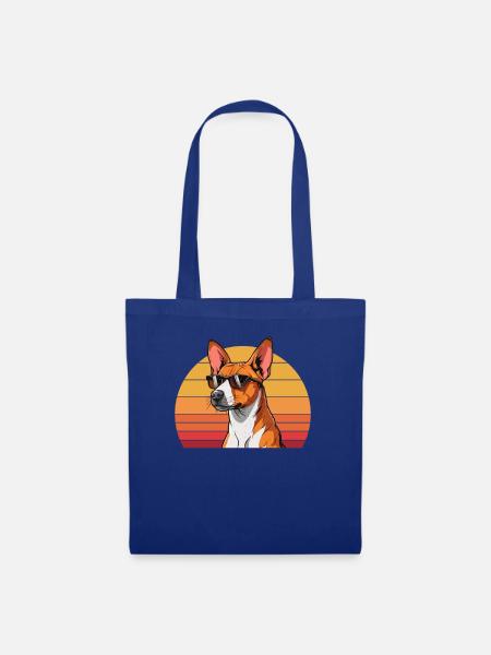 basenji mom, basenji - Stoffbeutel - Royalblau