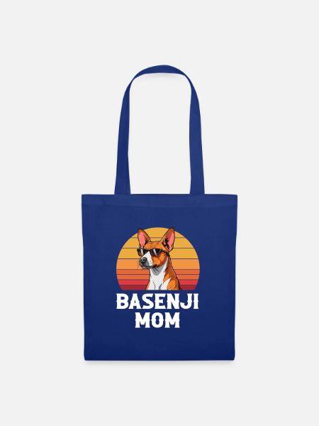 basenji mom, basenji - Stoffbeutel - Royalblau