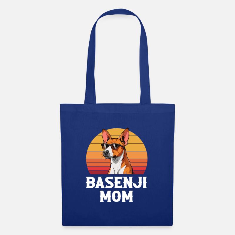 basenji mom, basenji - Stoffbeutel - Royalblau