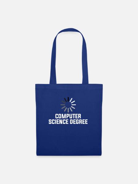 computer science degree - Stoffbeutel - Royalblau