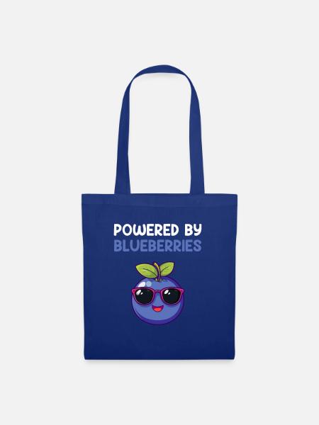 powered by blueberries, blueberry - Stoffbeutel - Royalblau