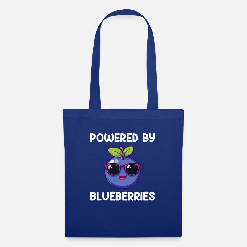powered by blueberries, blueberry - Stoffbeutel - Royalblau