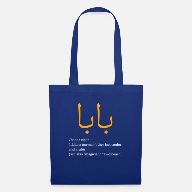 Baba Definition Arabic Dad - Stoffbeutel - Royalblau