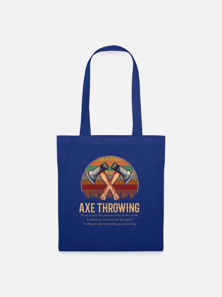 axe throwing definition - Stoffbeutel - Royalblau