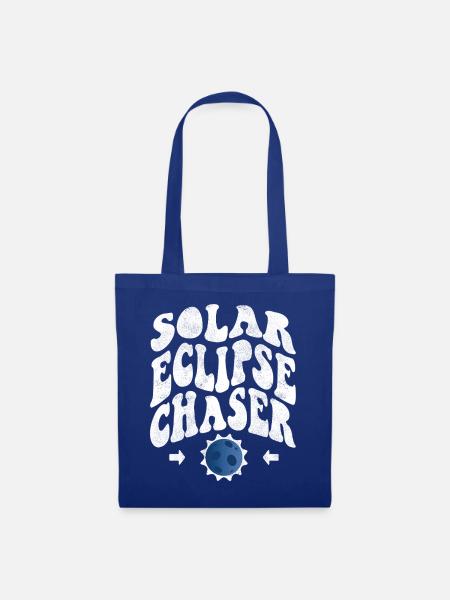 Solar eclipse chaser weiss - Stoffbeutel - Royalblau