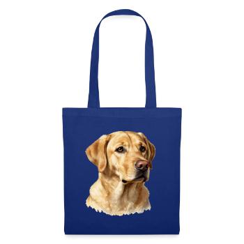 Portrait Golden Retriever - Sac en tissu - bleu royal - Devant