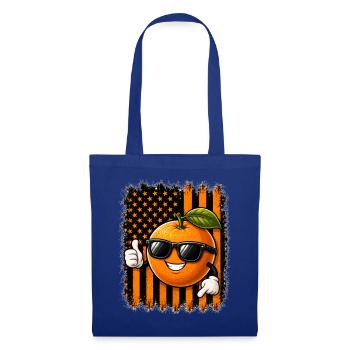 Mandarine USA Amerikanische Flagge Sonnenbrille - Stoffbeutel - Royalblau - Vorne