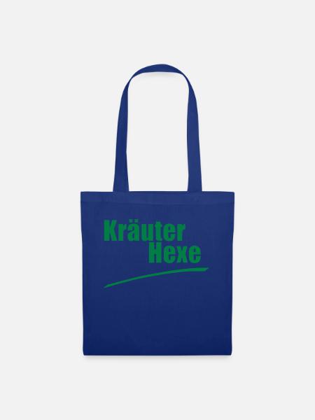 Kräuterhexe Geschenk Vegan Geburtstag - Stoffbeutel - Royalblau