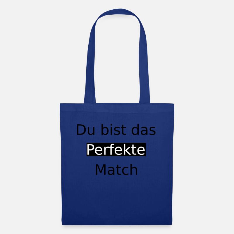 Perfekte Match - Stoffbeutel - Royalblau