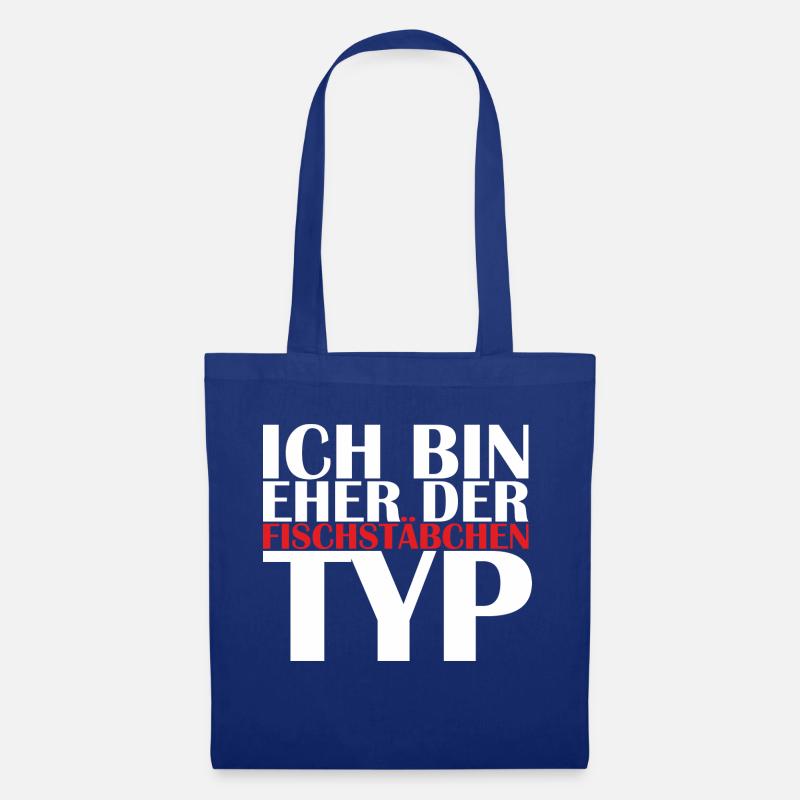 Fischstaebchentyp Fischstäbchen Sprüche Geschenk - Stoffbeutel - Royalblau