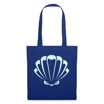 muschel - Stoffbeutel - Royalblau - Vorne