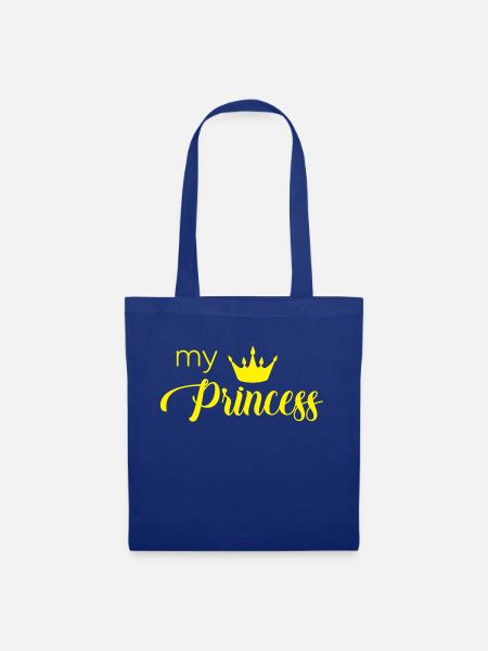 meine Prinzessin - Stoffbeutel - Royalblau