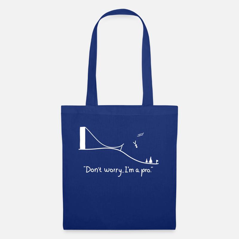 Skispringen Geschenk - Stoffbeutel - Royalblau