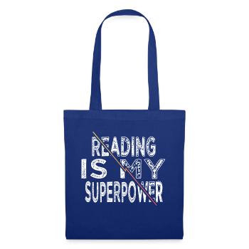 funny sayings book fan book connoisseur - Tote Bag - royal blue - Front