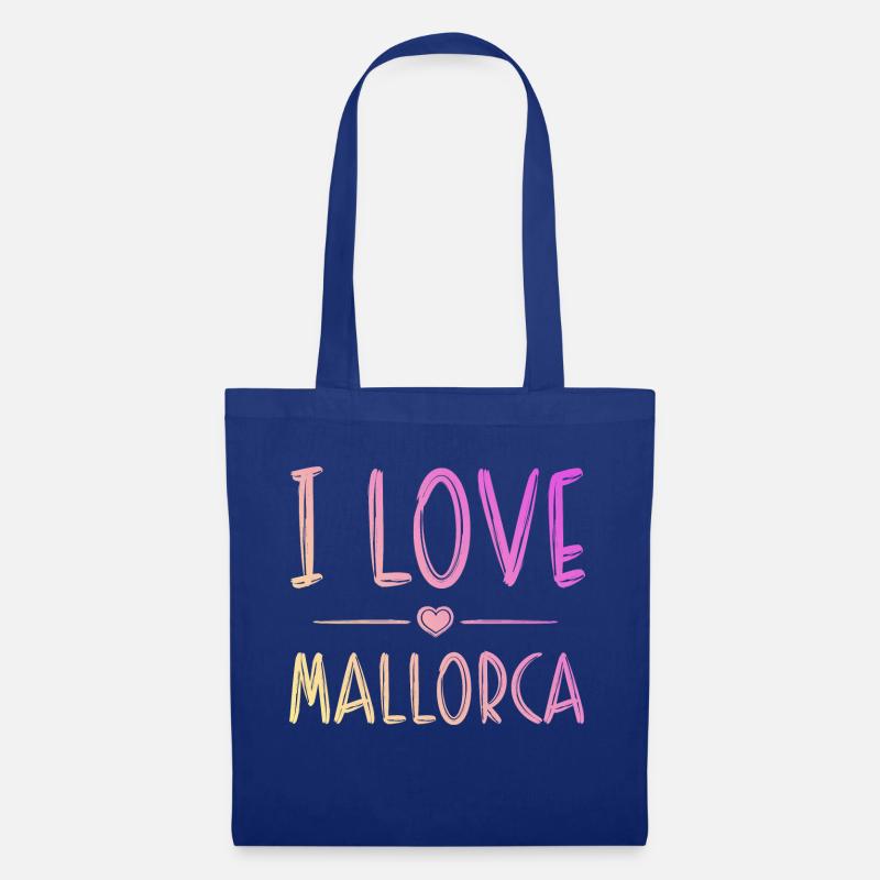 I Love Mallorca - Stoffbeutel - Royalblau