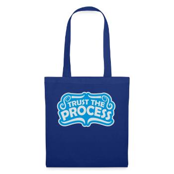 trust the process Quote - Tote Bag - royal blue - Front