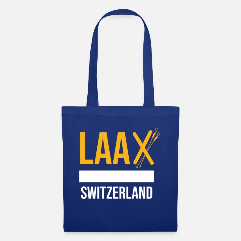 Laax, der Graubündner Traum - Stoffbeutel - Royalblau