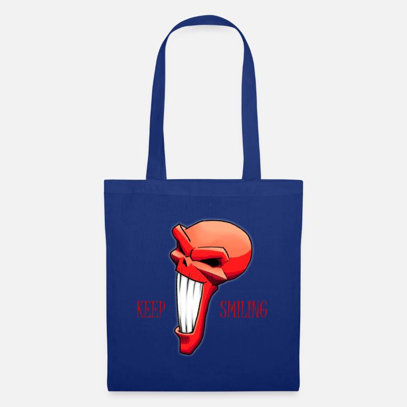 Keep Smiling - Stoffbeutel - Royalblau