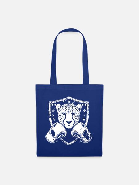 Gepard Boxer Fighter - Stoffbeutel - Royalblau