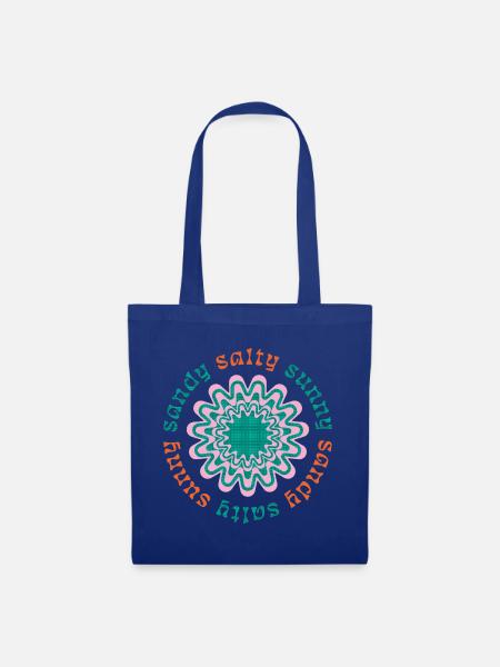 Salty Soul Mandala - Stoffbeutel - Royalblau