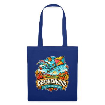 Drachenwind – Raus und hoch hinaus - Stoffbeutel - Royalblau - Vorne