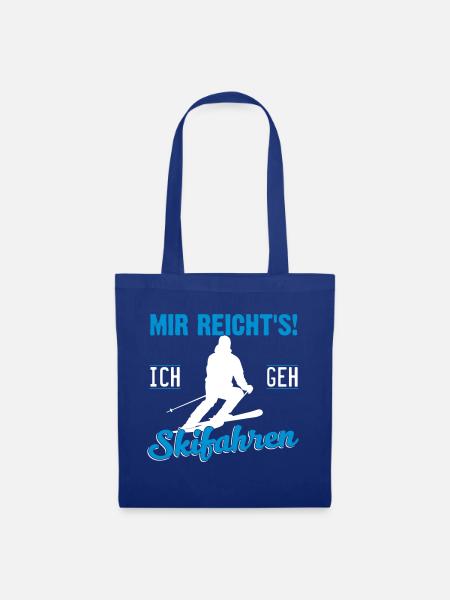 Mir reicht's! Ich geh' Skifahren - Stoffbeutel - Royalblau