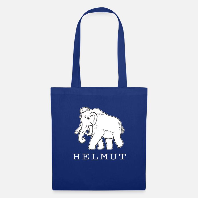 Helmut das Mammut - Stoffbeutel - Royalblau