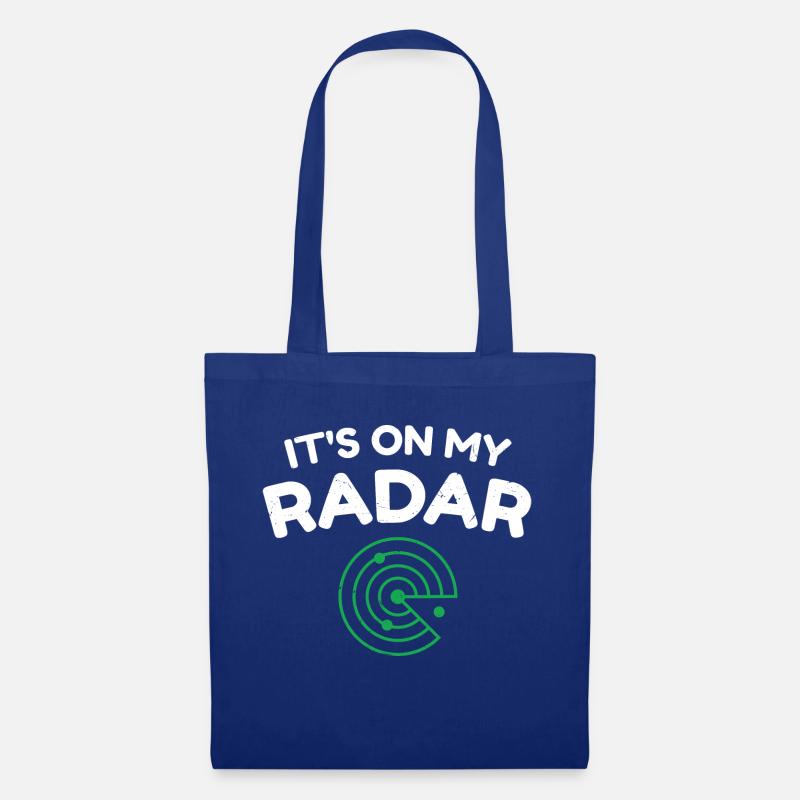 It's on my radar - Stoffbeutel - Royalblau
