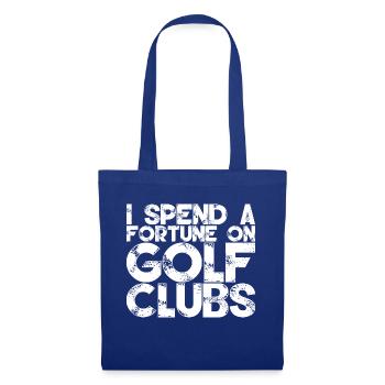 Je dépense une fortune en clubs de golf - Sac en tissu - bleu royal - Devant